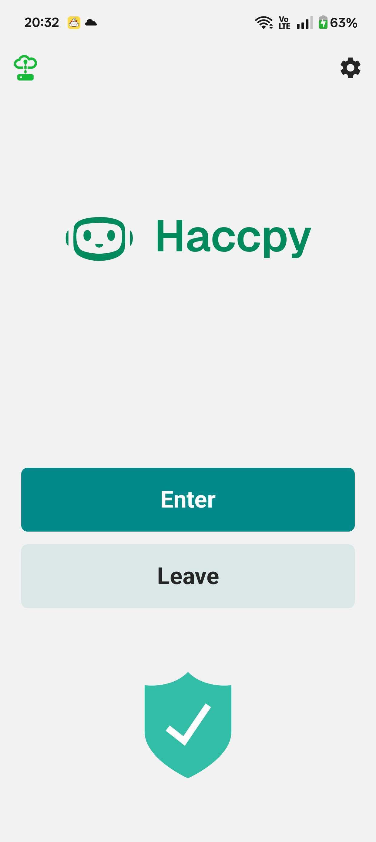 Enter and leave actions for employees